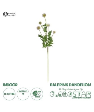 GloboStar® Artificial Garden PURPLE PINK BOUQET 21366 Τεχνητό Διακοσμητικό Ταραξάκο Μπουκέτο Y70cm